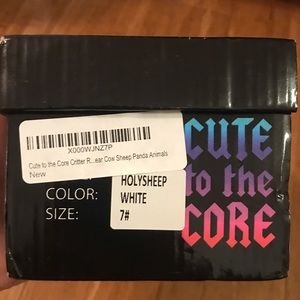 Cute to the Core. Lamb Face Shoes. Never Worn.